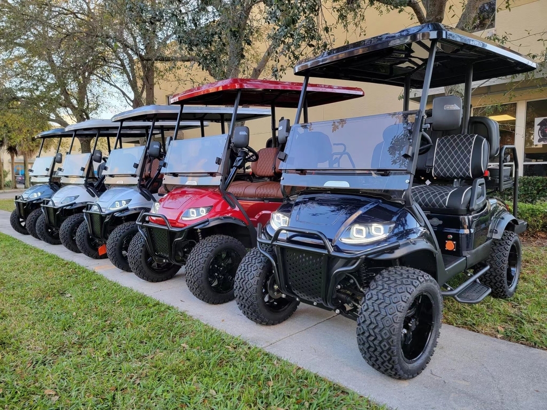 EV2+2 Elektrikli Özelleştirilebilir Renkli TOP Golf Arabası Üst Düzey Yükseltilebilir