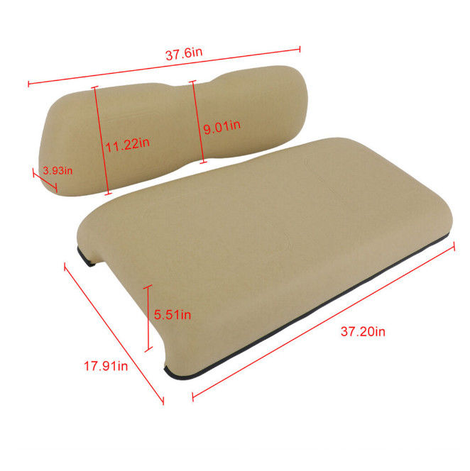 Bir Beige ön koltuk kulüp arabası DS 2000.5 yukarı golf arabası alt arka yastık