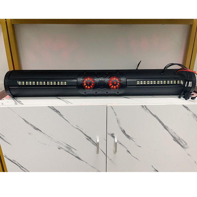 Dışarıda Güçlendirilmiş ATV UTV Golf Araba BT Bağlantısı 8 Hoparlör Ses Çubuğu LED Işığı ile Su geçirmez 500 Watt