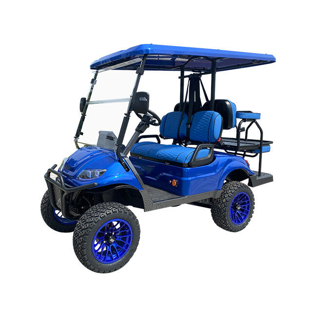 72 V 4 Yolcu ESP 4 Tekerlekli Elektrikli Sürüş Motorlu Sokak Yasal Golf Arabası