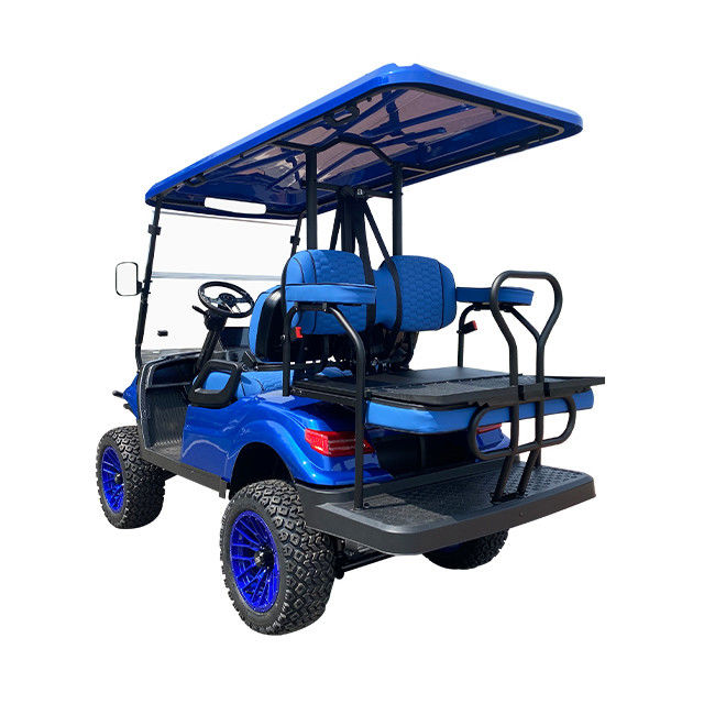 72 V 4 Yolcu ESP 4 Tekerlekli Elektrikli Sürüş Motorlu Sokak Yasal Golf Arabası