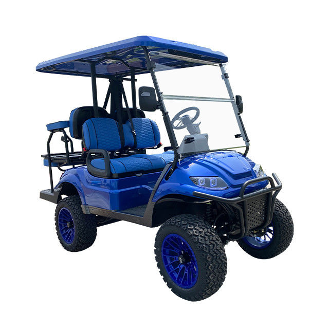 72 V 4 Yolcu ESP 4 Tekerlekli Elektrikli Sürüş Motorlu Sokak Yasal Golf Arabası