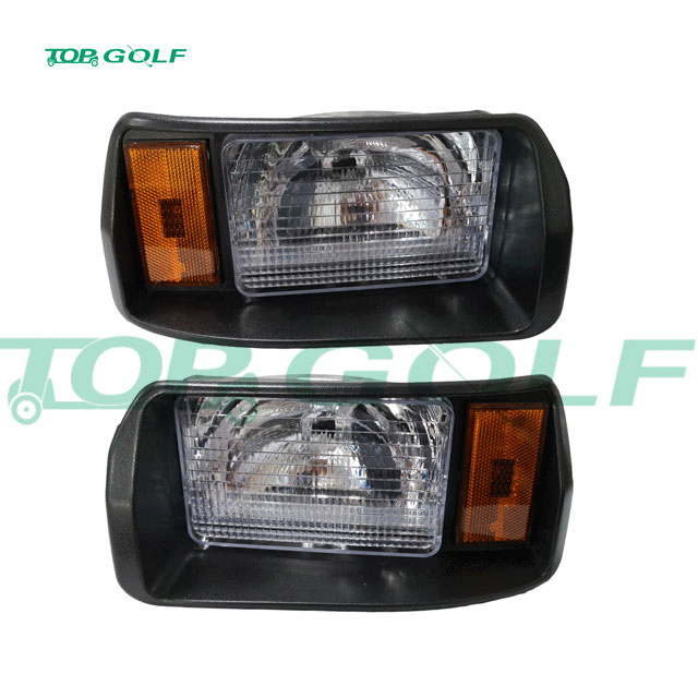 Golf Cart LED Light Kit with Halogen Headlight and LED Taillight Fits EZGO TXT