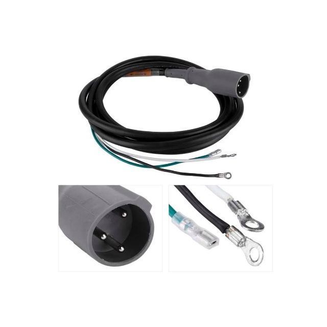 Kulüp Arabası DS ve Önceki için 48V Şarj Plug, DC Kablo Setli 3-Pin Erkek Plug, Değiştiriler OEM# 101828901 103429001 101128901