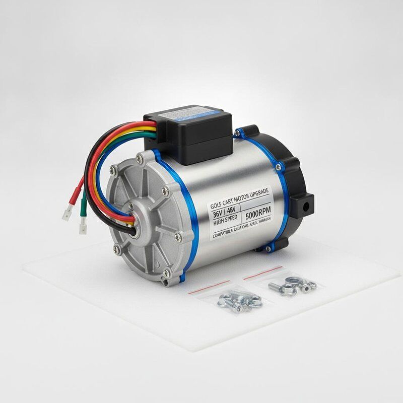 Golf Arabası Motoru 36V 48V Elektrikli Yükseltme Kulübü Araba EZGO Yamaha Yüksek Hızlı 5000RPM