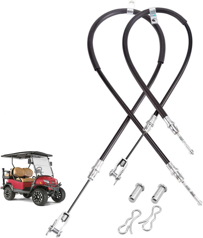 Club Car Emsal Fren Kablosu Sürücü Tarafı 102557502 OEM Yedek Sürücü Yan Pozisyon Vinil Kaplı Çelik