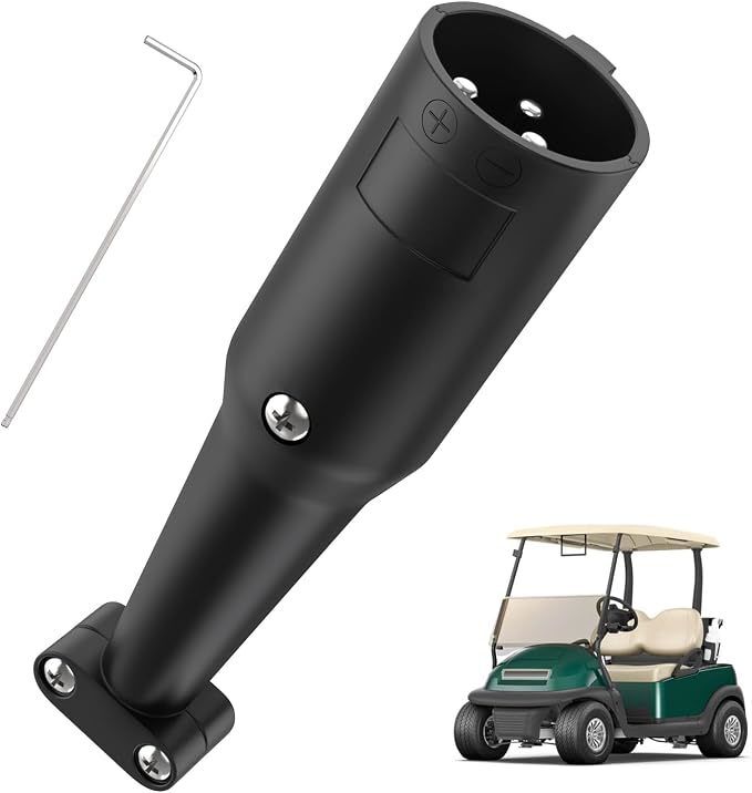 Club Car 48V Şarj Kablosu Fişi 101828901 OEM Yedek Kalıplı Kauçuk Muhafaza Yedek Fiş Yalnızca